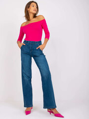 синие джинсы низ цена и информация | Женские тканевые брюки с поясом, синие | kaup24.ee