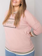 блузка больших размеров грязно-розового цвета с аппликацией из стразов цена и информация | Женские блузки, рубашки | kaup24.ee