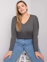 Женская блуза больших размеров, темно-серая цена и информация | Женские блузки, рубашки | kaup24.ee