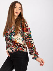 Naiste pruun trükiga pluus hind ja info | Naiste pluusid, särgid | kaup24.ee