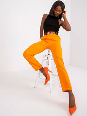 Женские брюки из ткани, ярко-оранжевого цвета цена и информация | Штаны женские | kaup24.ee