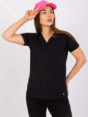 Naiste must ühevärviline T-särk hind ja info | Naiste T-särgid, topid | kaup24.ee