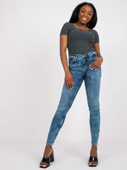 Naiste teksad Variant 174222 цена и информация | Женские тканевые брюки с поясом, синие | kaup24.ee
