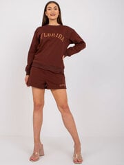 Женский темно-коричневый комплект Casual цена и информация | Спортивная одежда для женщин | kaup24.ee