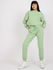 светло-зеленые базовые спортивные штаны с высокой талией цена и информация | Спортивная одежда женская | kaup24.ee
