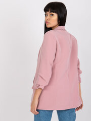 светло-розовый однобортный пиджак из эко-замши цена и информация | Женские пиджаки | kaup24.ee