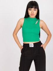 зеленый короткий базовый топ в полоску rue paris цена и информация | Женские блузки, рубашки | kaup24.ee