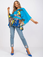 Женская голубая блуза одного размера цена и информация | Женские блузки, рубашки | kaup24.ee