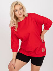 Naiste punane pluss suuruses pluus hind ja info | Naiste pluusid, särgid | kaup24.ee
