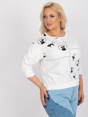 Женская блузка больших размеров цвета экрю цена и информация | Женские блузки, рубашки | kaup24.ee