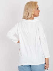 хлопковая блузка больших размеров цвета экрю alinne цена и информация | Женские блузки, рубашки | kaup24.ee