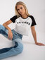 Naiste must-valge trükiga T-särk hind ja info | Naiste pluusid, särgid | kaup24.ee