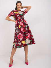 Naiste bordoopunane kleit trükiga hind ja info | Kleidid | kaup24.ee