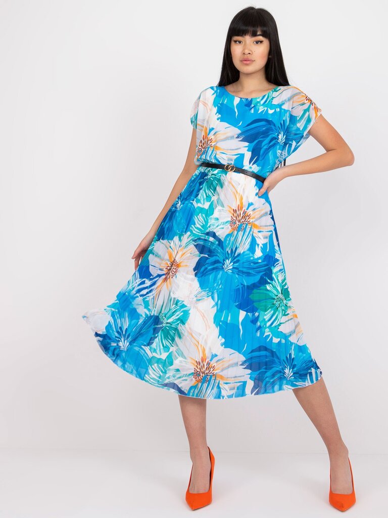 Naiste sinimustvalge kleit trükiga hind ja info | Kleidid | kaup24.ee