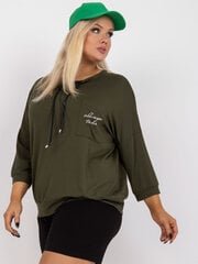 Женская блуза цвета хаки Plus size цена и информация | Женские блузки, рубашки | kaup24.ee