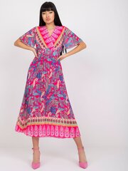Naiste tumeroosa ühe suurusega kleit hind ja info | Kleidid | kaup24.ee