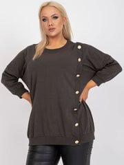 Naiste khakivärvi pluus Pluss size цена и информация | Женские блузки, рубашки | kaup24.ee