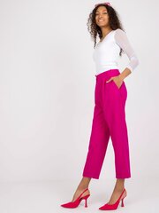 брюки из ткани цвета фуксии с отворотами цена и информация | Женские брюки | kaup24.ee