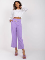 fioletowe klasyczne spodnie z materiału 7/8 rue paris цена и информация | Штаны женские | kaup24.ee