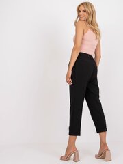 Naiste mustast kangast püksid hind ja info | Naiste püksid | kaup24.ee