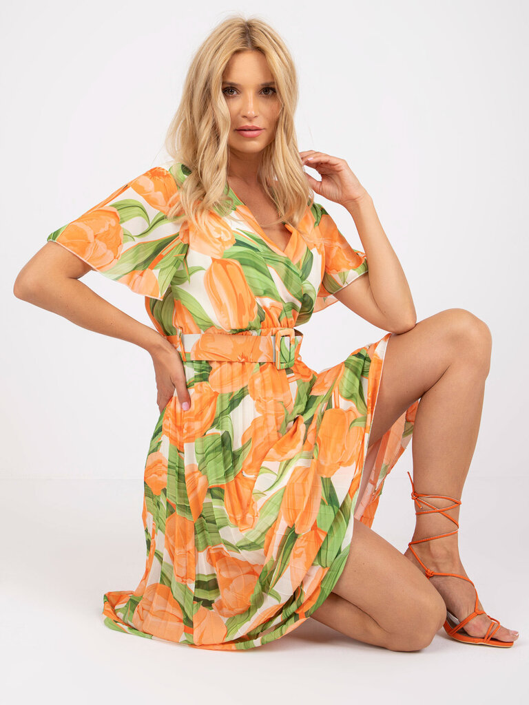 Naiste oranž ühesuurune kleit hind ja info | Kleidid | kaup24.ee