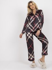 черная пижама из искусственного атласа и брюки цена и информация | Женские пижамы, ночнушки | kaup24.ee