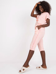 розовая пижама из двух частей с коротким рукавом цена и информация | Женские пижамы, ночнушки | kaup24.ee