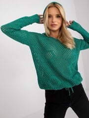 зеленый классический свитер с капюшоном rue paris цена и информация | Женские кофты | kaup24.ee