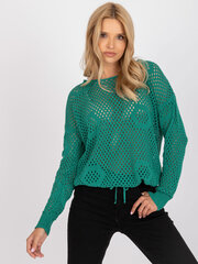 зеленый классический свитер с капюшоном rue paris цена и информация | Женские кофты | kaup24.ee