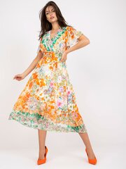 Naiste oranž kleit trükiga hind ja info | Kleidid | kaup24.ee