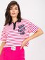 Naiste valge ja roosa trükiga pluus hind ja info | Naiste pluusid, särgid | kaup24.ee