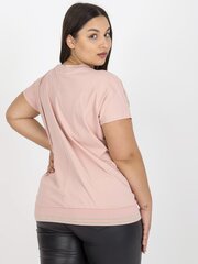 brudnoróżowa damska bluzka plus size z rękawem 3/4 цена и информация | Женские блузки, рубашки | kaup24.ee