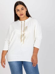 белая повседневная хлопковая блузка больших размеров цена и информация | Женские блузки, рубашки | kaup24.ee