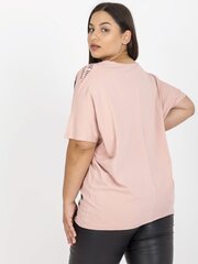 brudnoróżowa damska bluzka plus size z rękawem 3/4 цена и информация | Женские блузки, рубашки | kaup24.ee