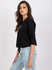 Женская блуза в стиле кэжуал, черная  цена и информация | Женские блузки, рубашки | kaup24.ee