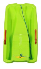 Детские пластиковые санки с ручными тормозами, цвет: зелёный, Karol Marmat (6012) 5483 цена и информация | Санки | kaup24.ee