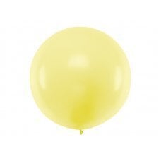 Круглый воздушный шар 1м, пастельный светло-желтый цена и информация | Шарики | kaup24.ee