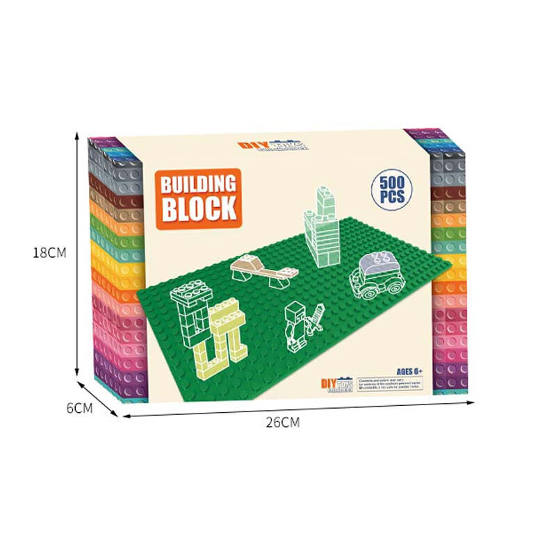 Lego tüüp värvilised ehituskivid (Building Blocks-Bricks) 500 tk hind ja info | Klotsid ja konstruktorid | kaup24.ee