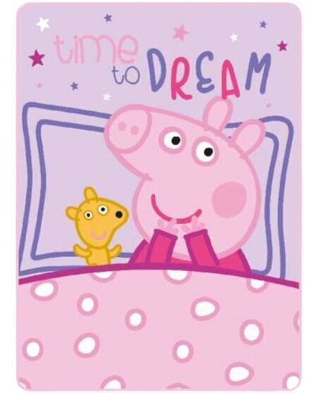 Laste pleed Peppa Pig, 100 x 140 cm hind ja info | Voodikatted, pleedid | kaup24.ee