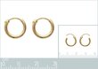 750° kullaga kaetud kõrvarõngad, ⌀12mm, toodetud Prantsusmaal цена и информация | Kõrvarõngad | kaup24.ee