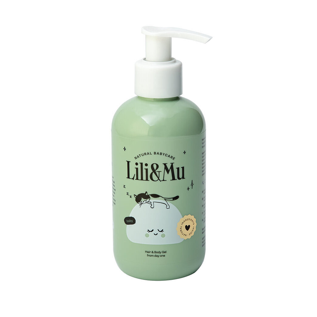 Juukse- ja kehapesuvahend imikutele ja lastele Lili and Mu Hair and Body Gel, 200ml hind ja info | Laste ja ema kosmeetika | kaup24.ee