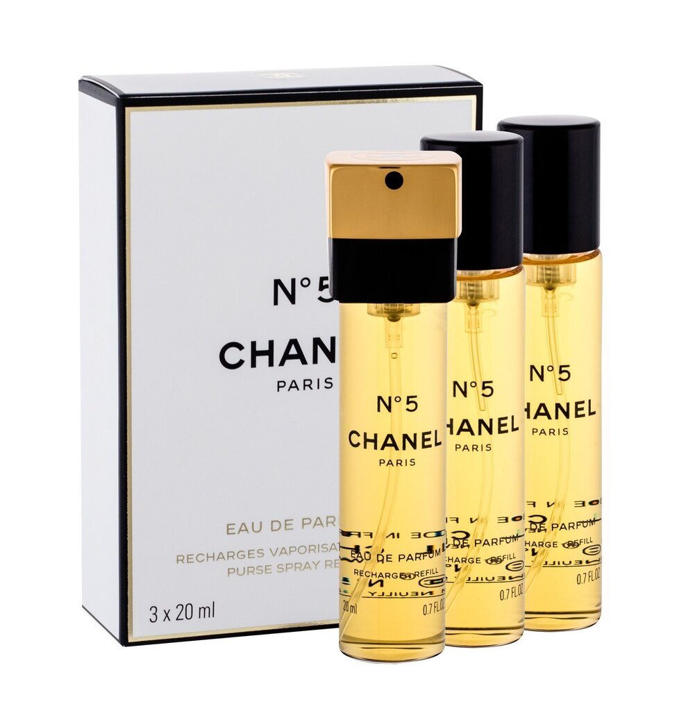 Parfüümvesi Chanel No. 5 EDP naistele, 3 x 20 ml цена и информация | Naiste parfüümid | kaup24.ee
