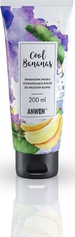Juuksevärvi elustav banaanimask Anwen Blond, 200 ml цена и информация | Maskid, õlid, seerumid | kaup24.ee