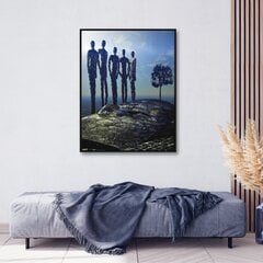 Металлическая картина ручной работы Humans 60x90cm цена и информация | Настенные деревянные декорации | kaup24.ee