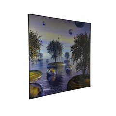 Металлическая картина ручной работы Future 90x90 см цена и информация | Картины, живопись | kaup24.ee