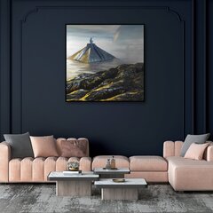 Металлическая картина ручной работы Pyramid 90x90 см цена и информация | Картины, живопись | kaup24.ee