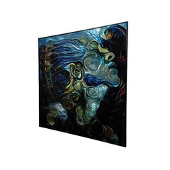 Käsitsi valmistatud metallmaal Mermaid 90x90cm цена и информация | Картины, живопись | kaup24.ee