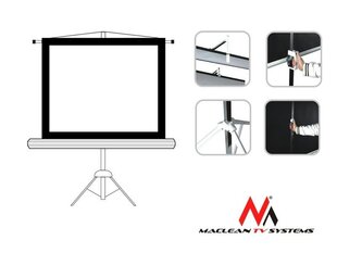 Maclean Projektsiooniekraan MC-680 112 "1: 1 std цена и информация | Экраны для проекторов | kaup24.ee