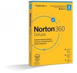 Norton 360 Delux 25 GB PL 1 kasutaja 3 seade 12 kuud 21408734 hind ja info | Viirusetõrjed | kaup24.ee