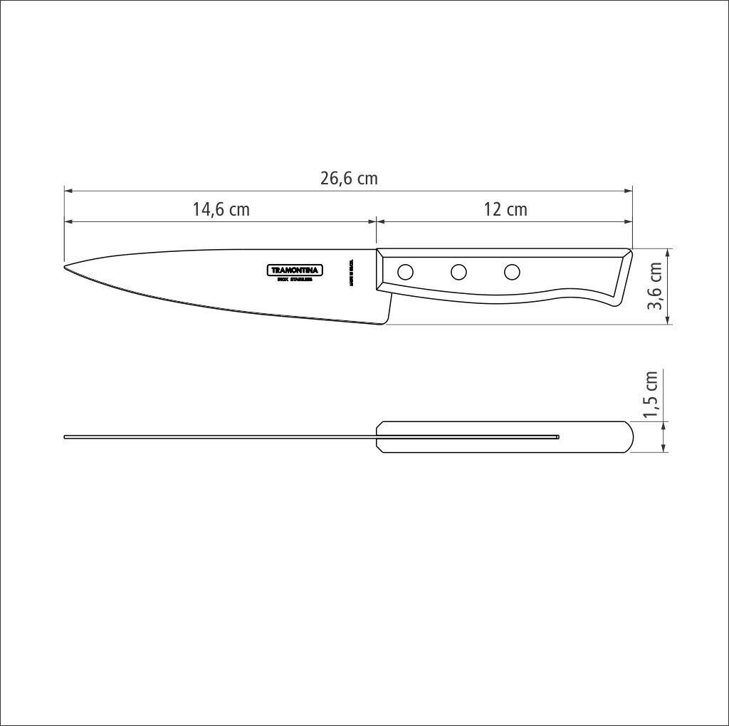 Kokanuga Tramontina Tradicional 6" hind ja info | Noad ja tarvikud | kaup24.ee